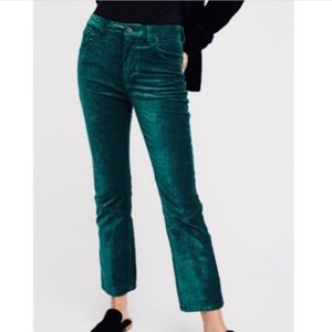 Free People Velvet Ankle Pants